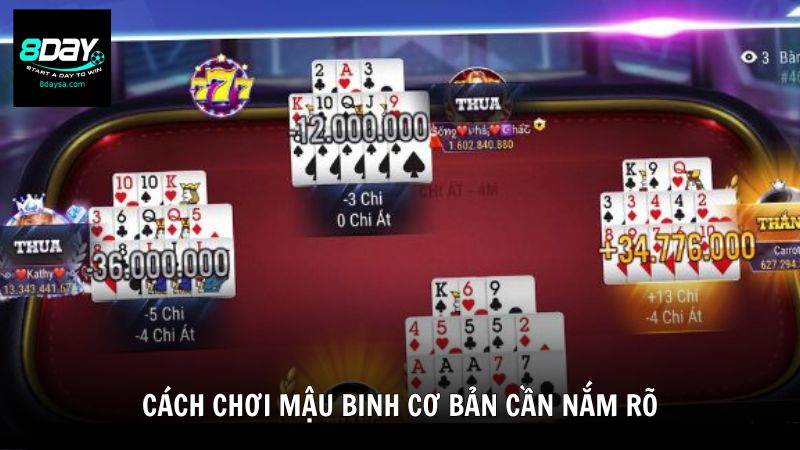 Cách chơi Mậu Binh cơ bản cần nắm rõ