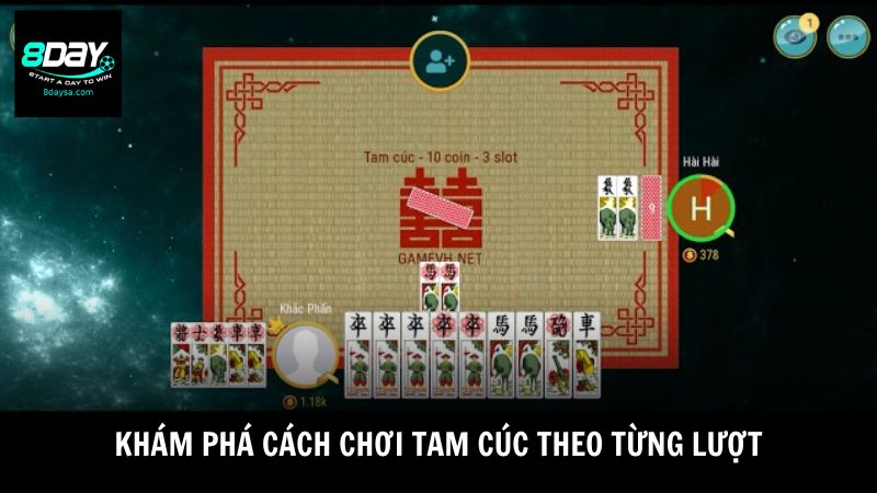 Cùng BL555 khám phá cách chơi Tam Cúc theo từng lượt
