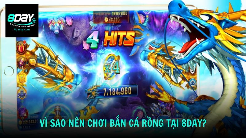 Vì sao nên chơi bắn cá rồng tại 8DAY?